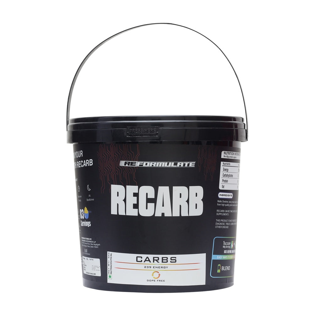 Reformulate I Recarb I Carbs I 239 Energy I Dope Free I Nutraceutical I 5 KG